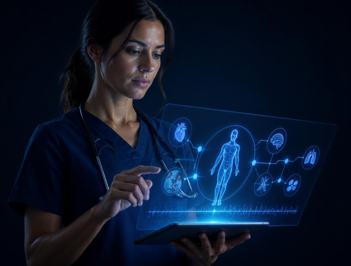 Clinician reviewing a consolidated Patient 360 operational case file